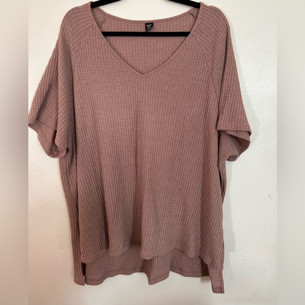Shein Nude v neck top